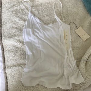 Simple white tank top